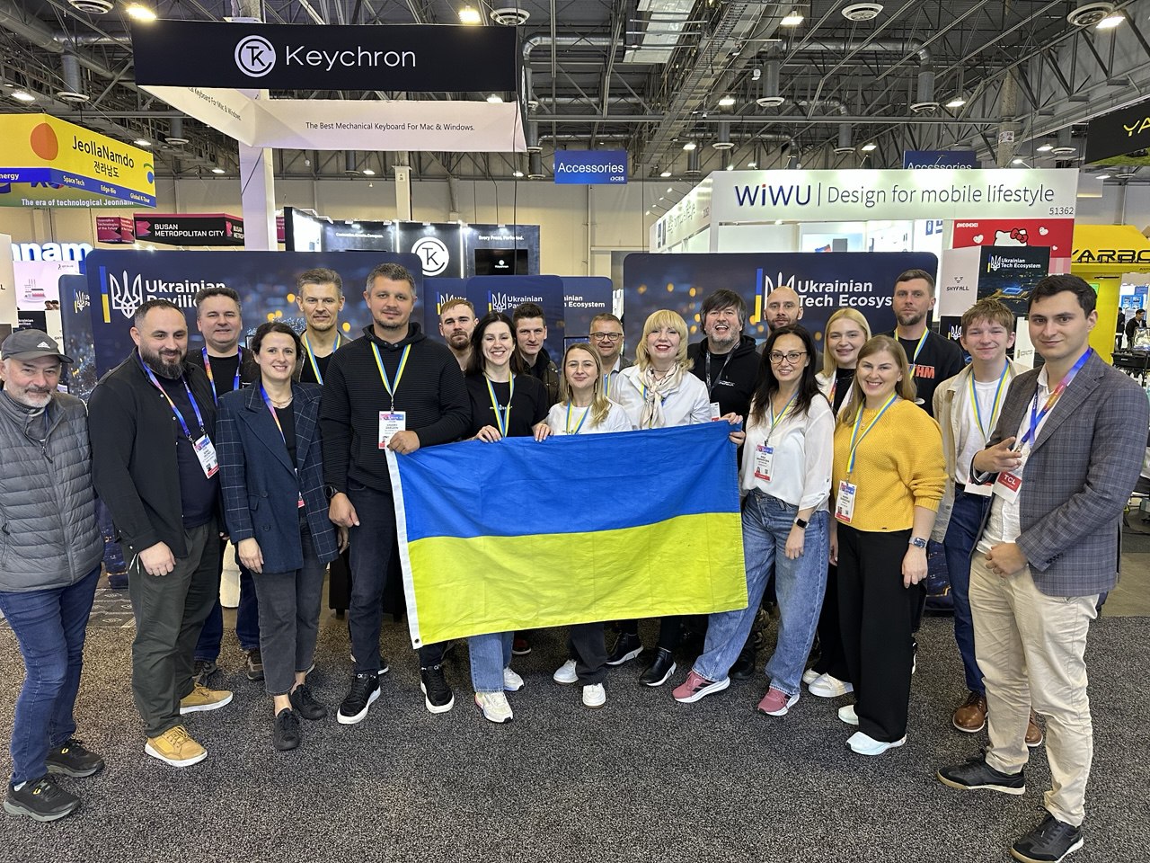 The closing day of the Ukrainian Pavilion at CES 2025 in Las Vegas