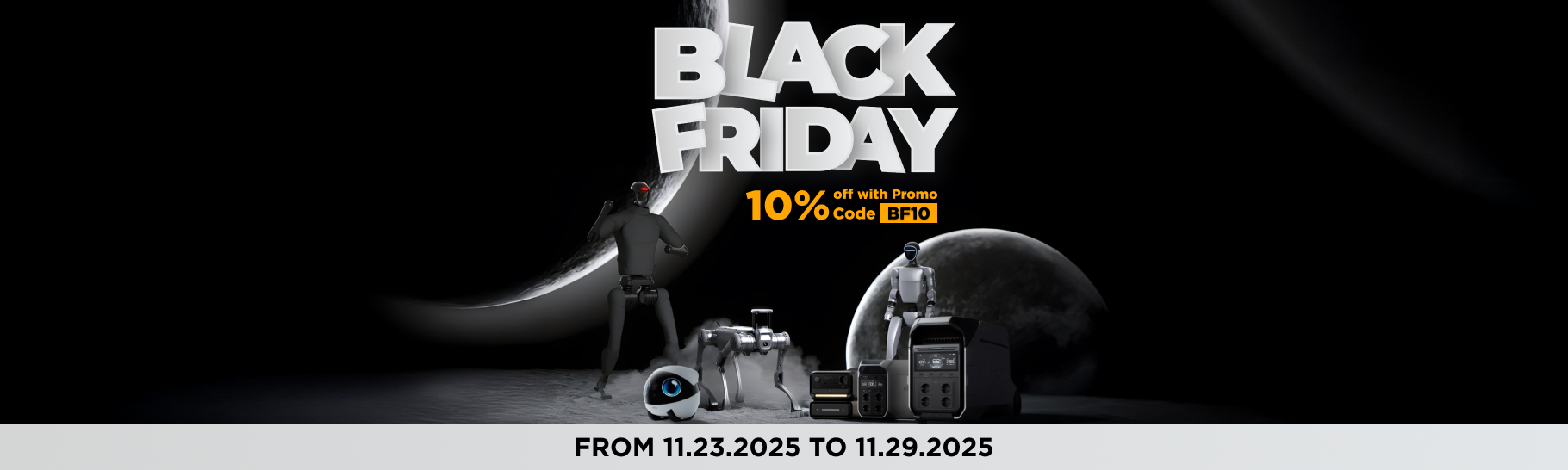 Black Friday at Futurology: 10% off innovative solutions from Enabot, EcoFlow, and Unitree