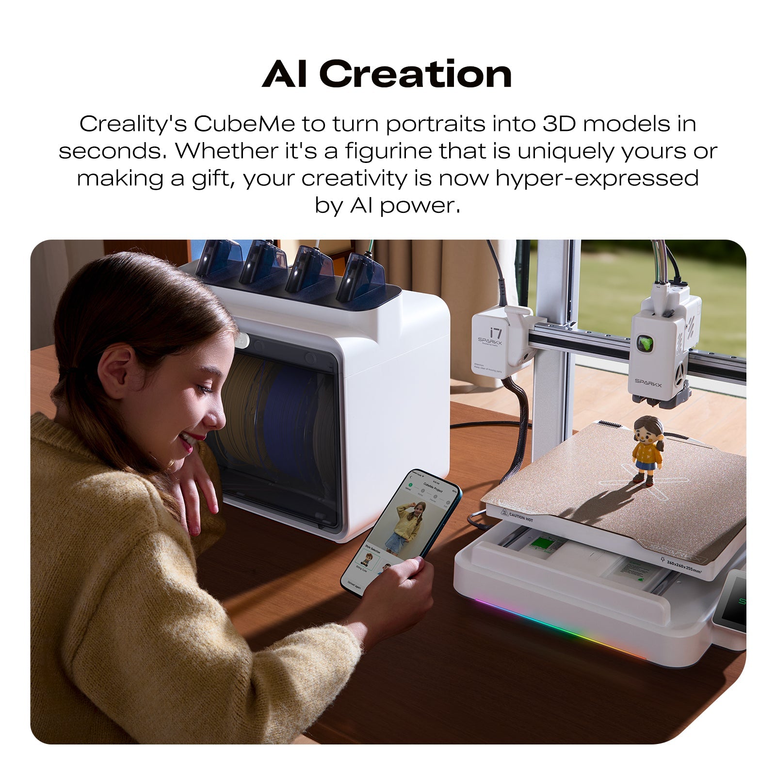 Creality 3D Printer SPARKX i7 Color Combo Multicolor Printing