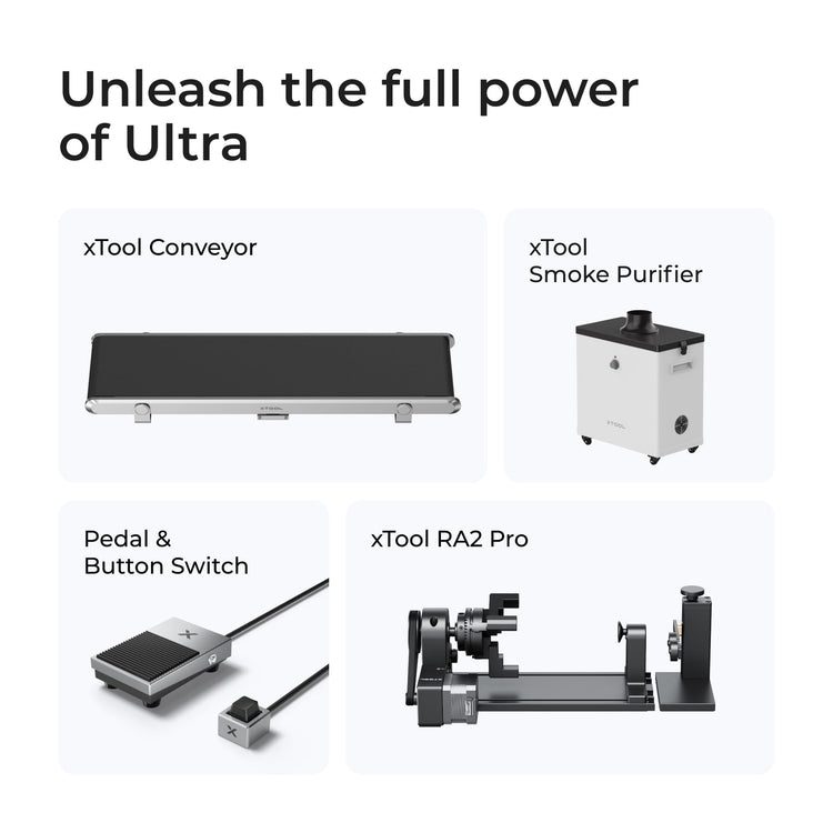 xTool F1 Ultra 20W Fiber & Diode Dual Laser Engraver - F1 Ultra Standalone