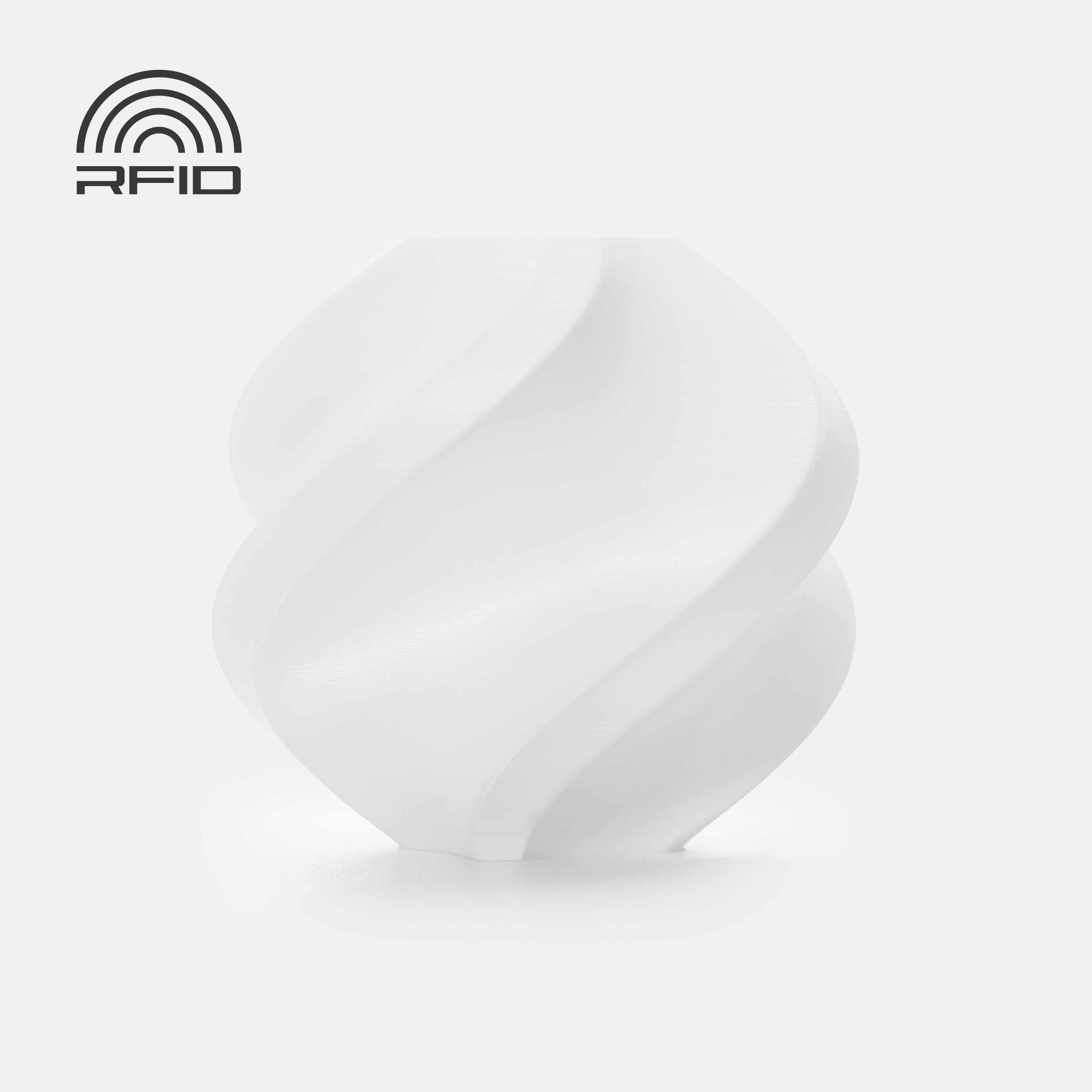 Bambu Lab 3D Printer Filament PC FR - White - with Reusable Spool