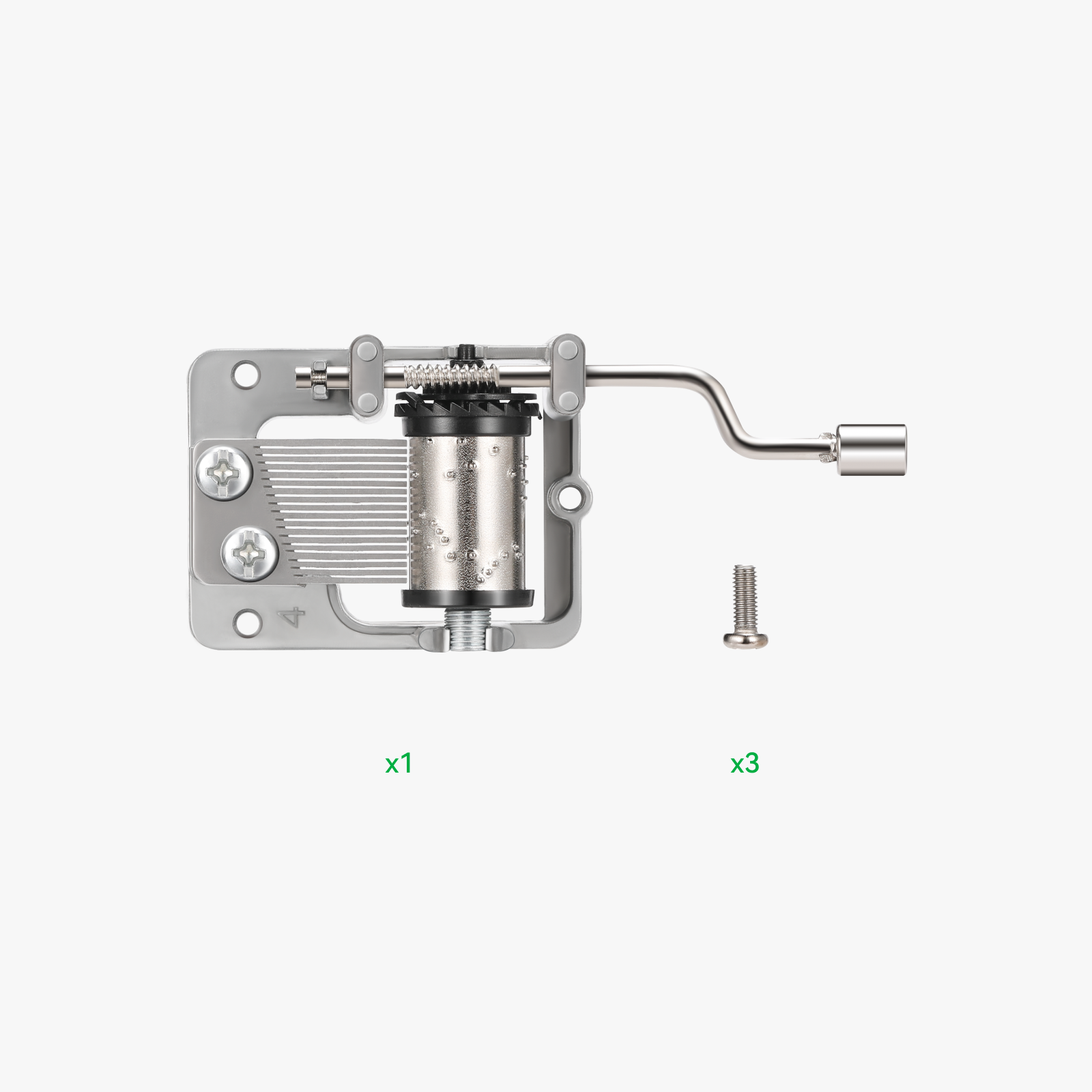 Piano Music Box Hand Winding Kit-K015