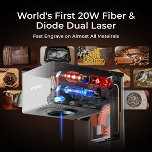 xTool F1 Ultra 20W Fiber & Diode Dual Laser Engraver - F1 Ultra Standalone