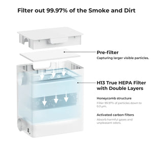 Filter Pack for Desktop Air Purifier (1 Pack)