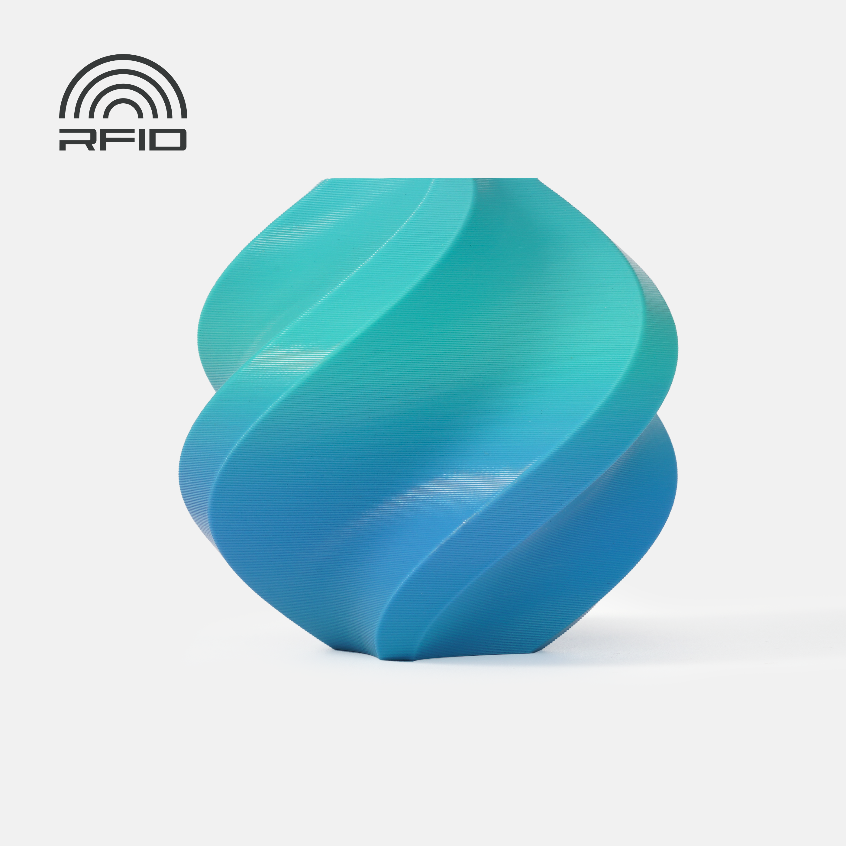 Bambu Lab 3D Printer Filament PLA Basic Gradient -Ocean to Meadow