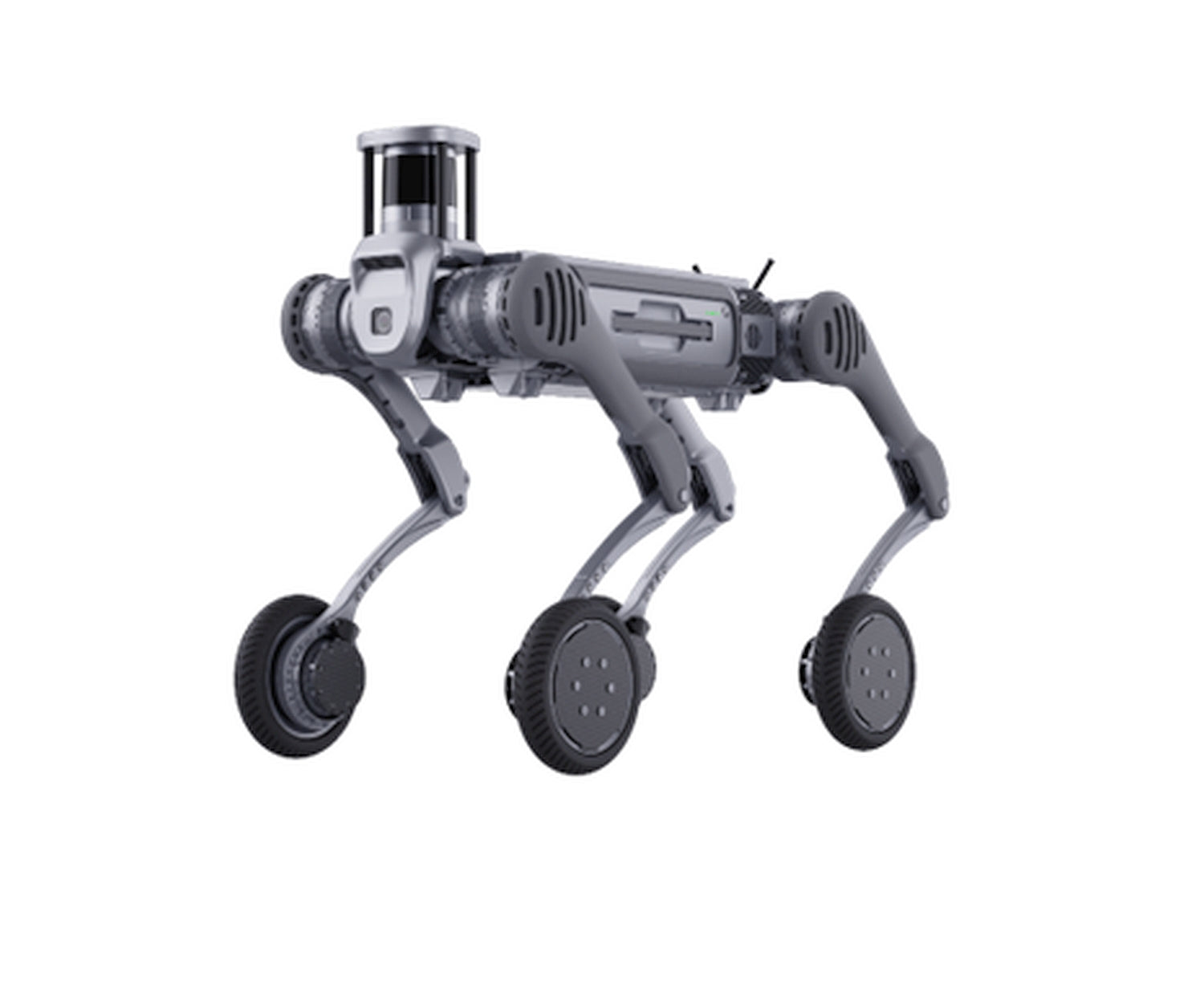 Unitree B2-W Industry Grade Quadruped Robot Dog with Wheels Basic B2-W Kit with Battery, Navigation Kit
