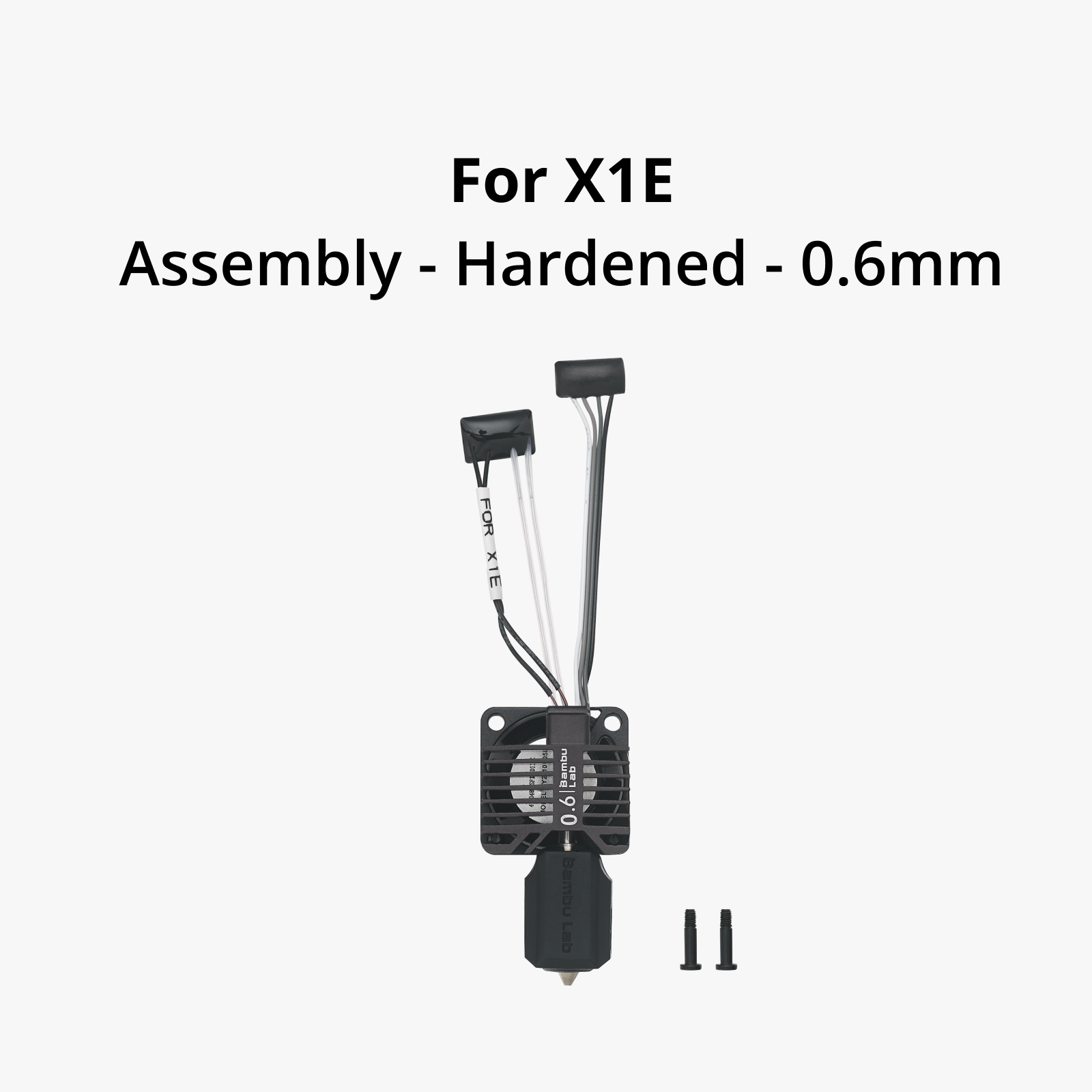 Bambu Lab Complete hotend assembly with hardened steel nozzle -0.6mm (FAH015)