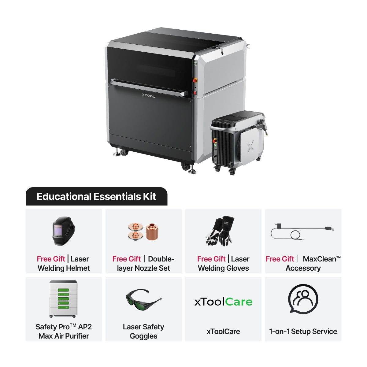 xTool MetalFab Laser Welder and CNC Cutter for Education - xTool MetalFab Educational Professional Suite