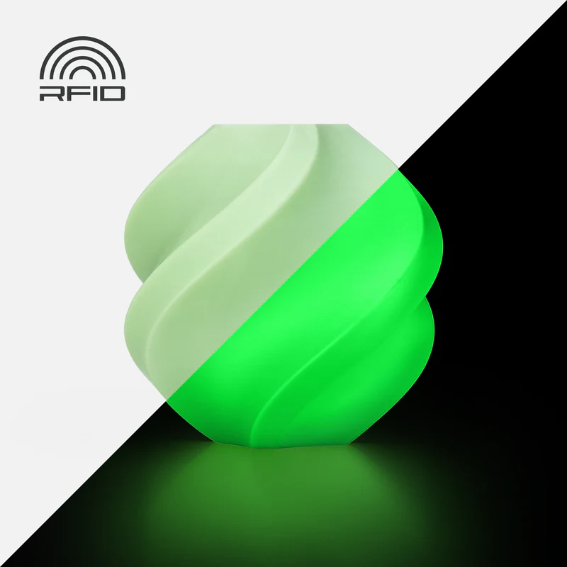 Bambu Lab PLA Glow-Glow Green (A12-G0-1.75-1000-SPL)