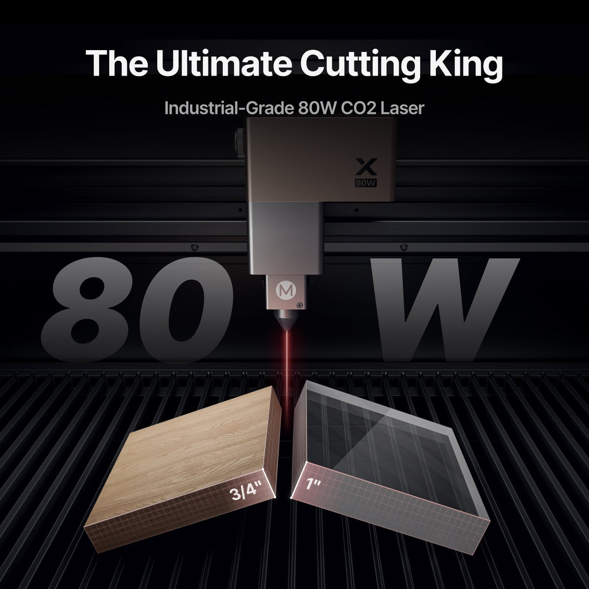xTool P3 80W Flagship CO2 Laser Cutter with Intelligent Automation
