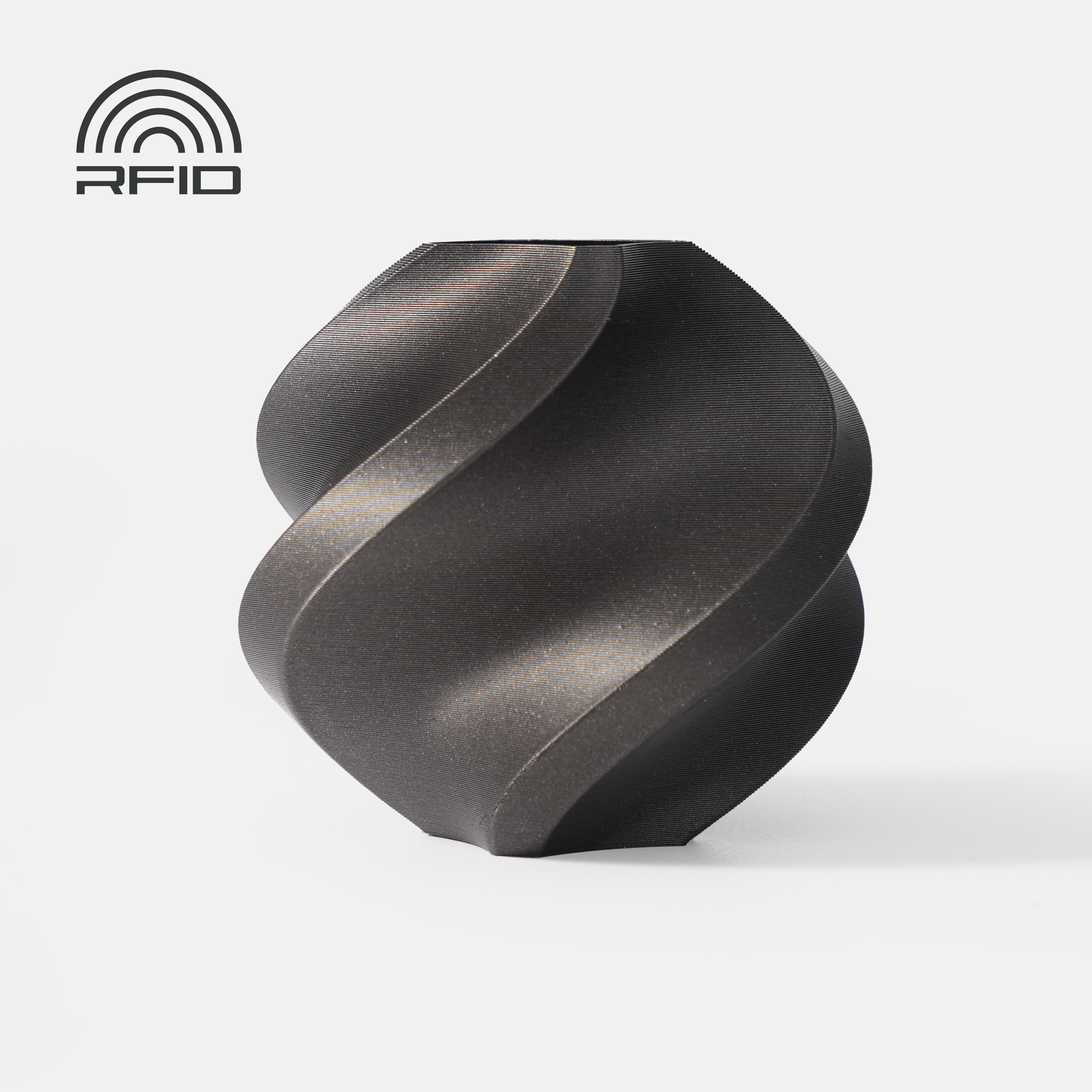 Bambu Lab 3D Printer Filament PLA Metal-lron Gray Metallic