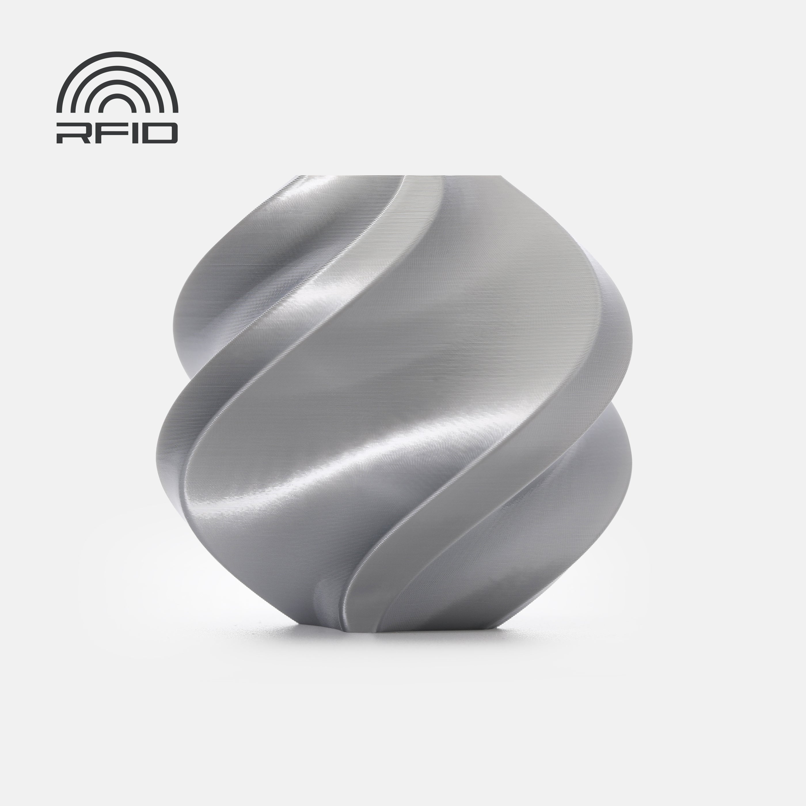 Bambu Lab 3D Printer Filament PLA Silk+-Silver