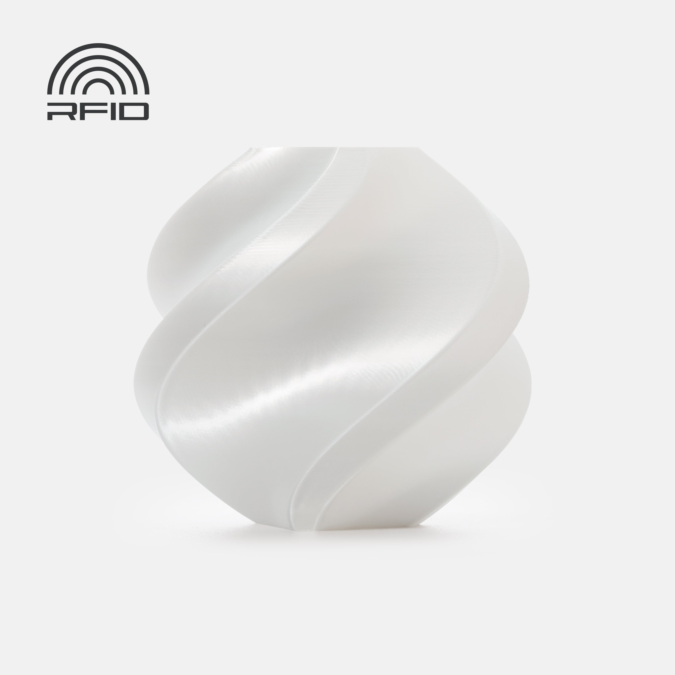 Bambu Lab 3D Printer Filament PLA Silk+-White