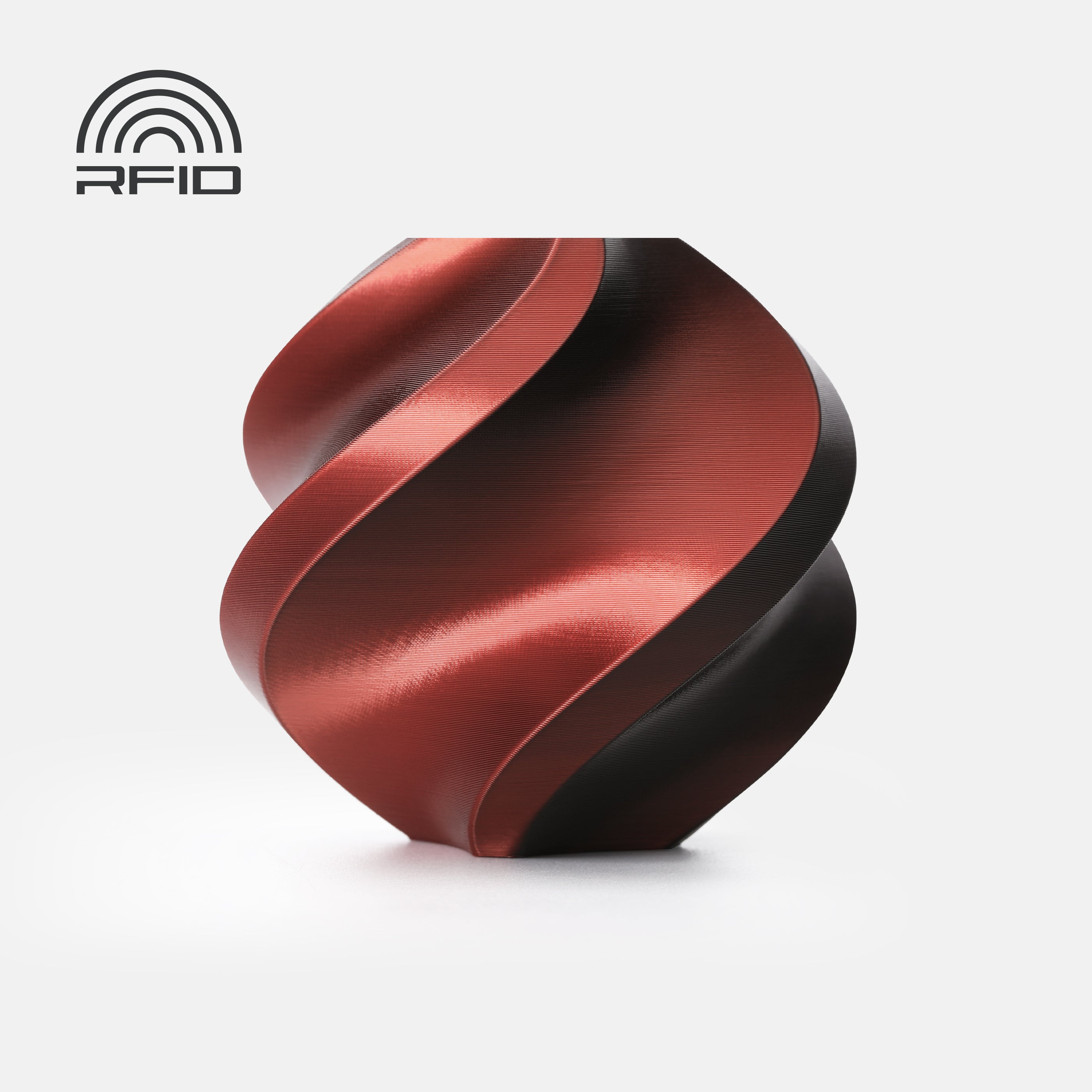 Bambu Lab 3D Printer Filament PLA Silk-Velvet Eclipse (Black-Red)