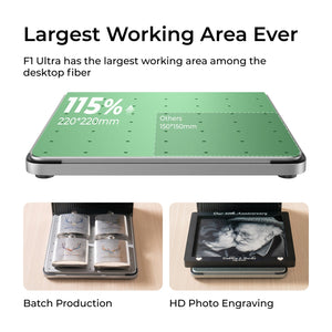 xTool F1 Ultra 20W Fiber & Diode Dual Laser Engraver - F1 Ultra Standalone