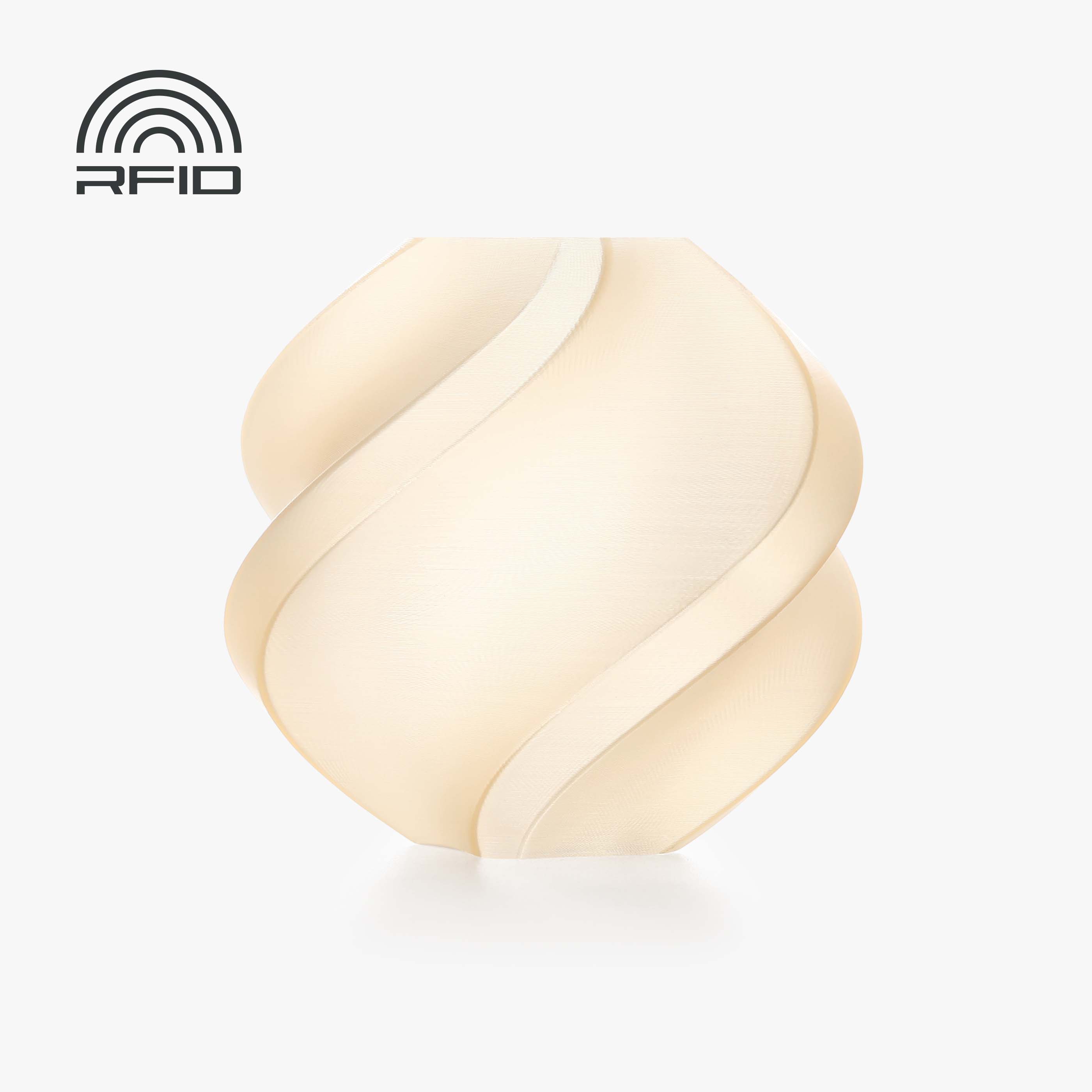 Bambu Lab 3D Printer Filament PLA Translucent - Mellow Yellow - with Reusable Spool