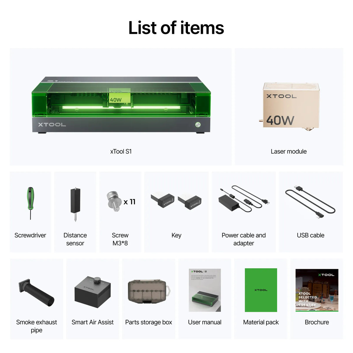 xTool S1 Enclosed Diode Laser Cutter
