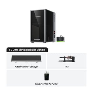 xTool F2 Ultra 60W MOPA & 40W Diode Dual Laser Engraver - Single Laser (60W MOPA Only) / F2 Ultra (MOPA Only) Deluxe Bundle