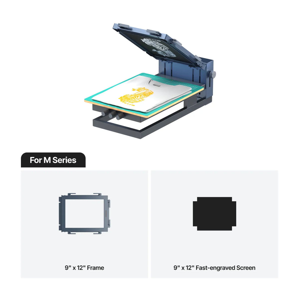 xTool Screen Printer: 1st Screen Printing Solution with Laser - Basic Kit / For M Series