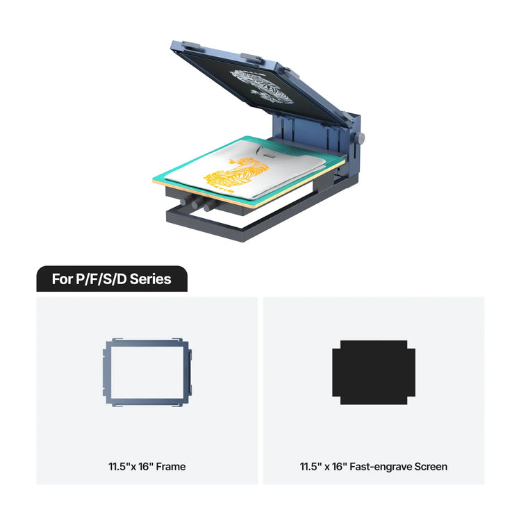 xTool Screen Printer: 1st Screen Printing Solution with Laser - Basic Kit / For M Series