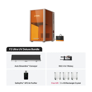 xTool F2 Ultra UV 5W UV Laser Engraver - F2 Ultra UV Deluxe Bundle