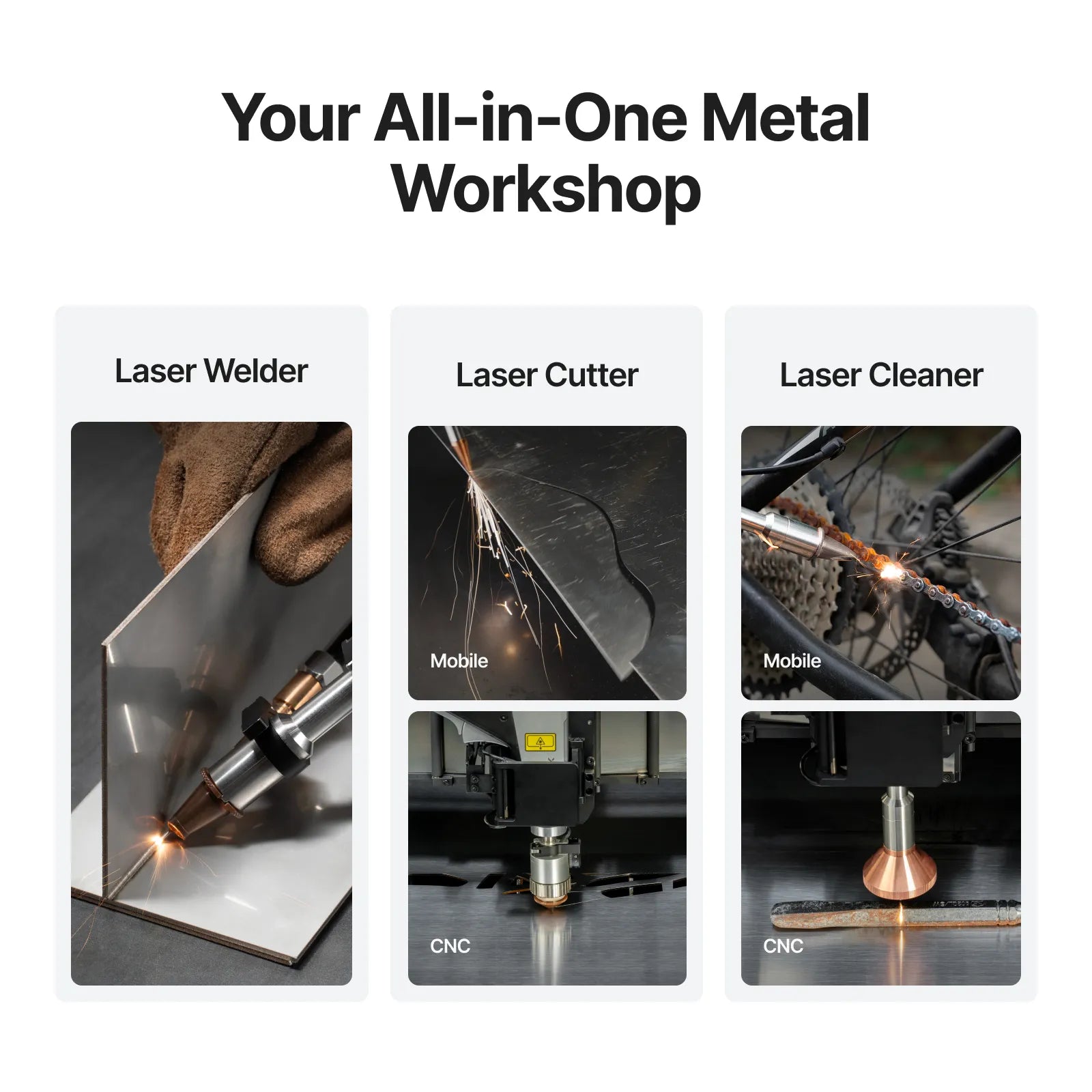 xTool MetalFab Laser Welder/ CNC Cutter - 800W / Cutter (Welder Needed)