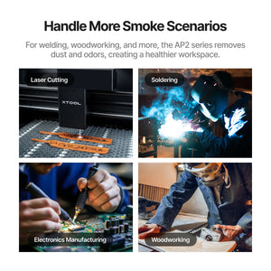 xTool SafetyPro™ AP2/ AP2 Max Air Purifier with SuperCyclone - SafetyPro™ AP2