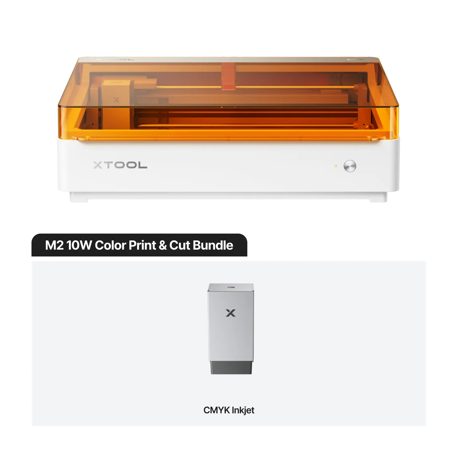 xTool M2 Color Craft Laser Cutter & Engraver - 10W / 10W Color Print & Cut Bundle