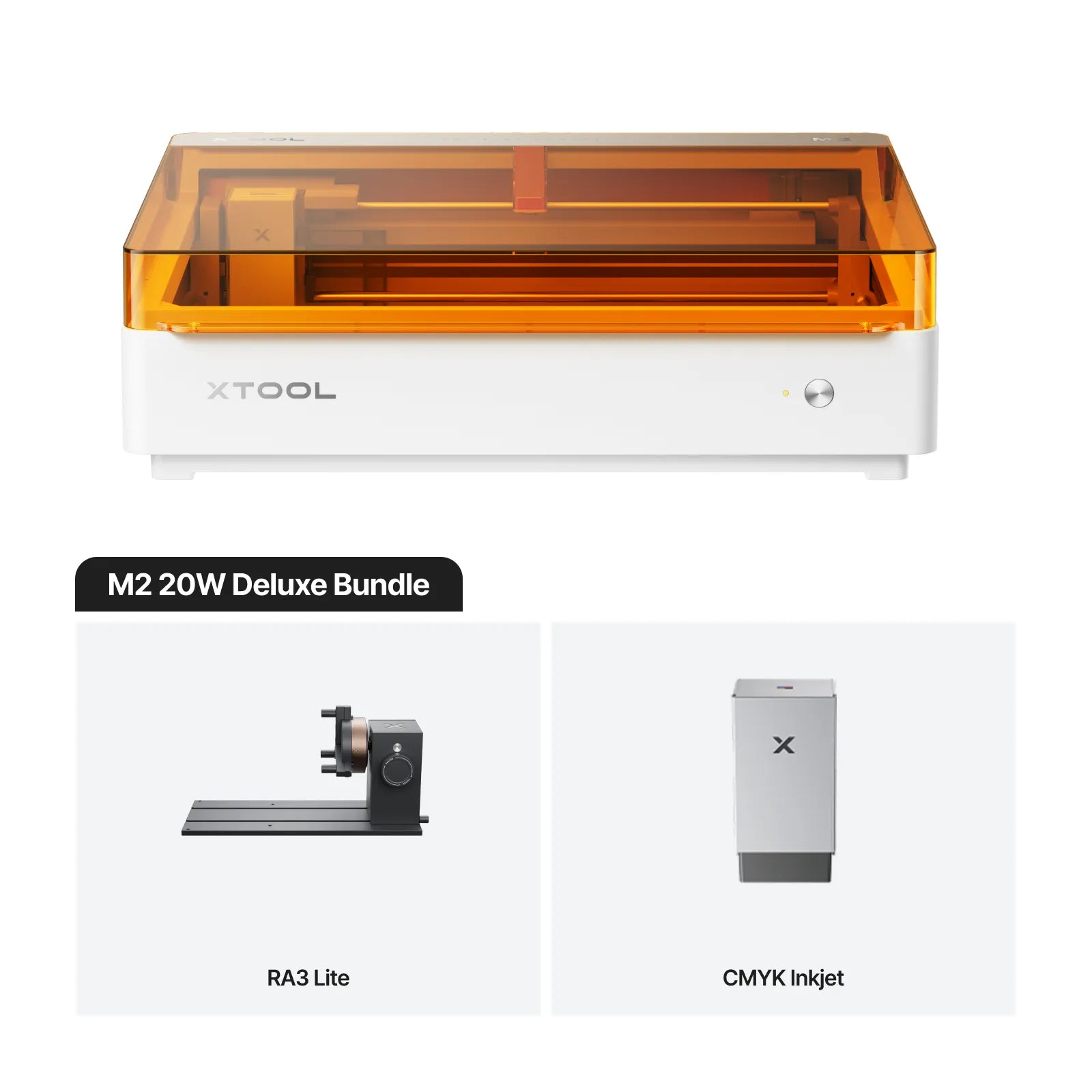 xTool M2 Color Craft Laser Cutter & Engraver - 20W / 20W Deluxe Bundle