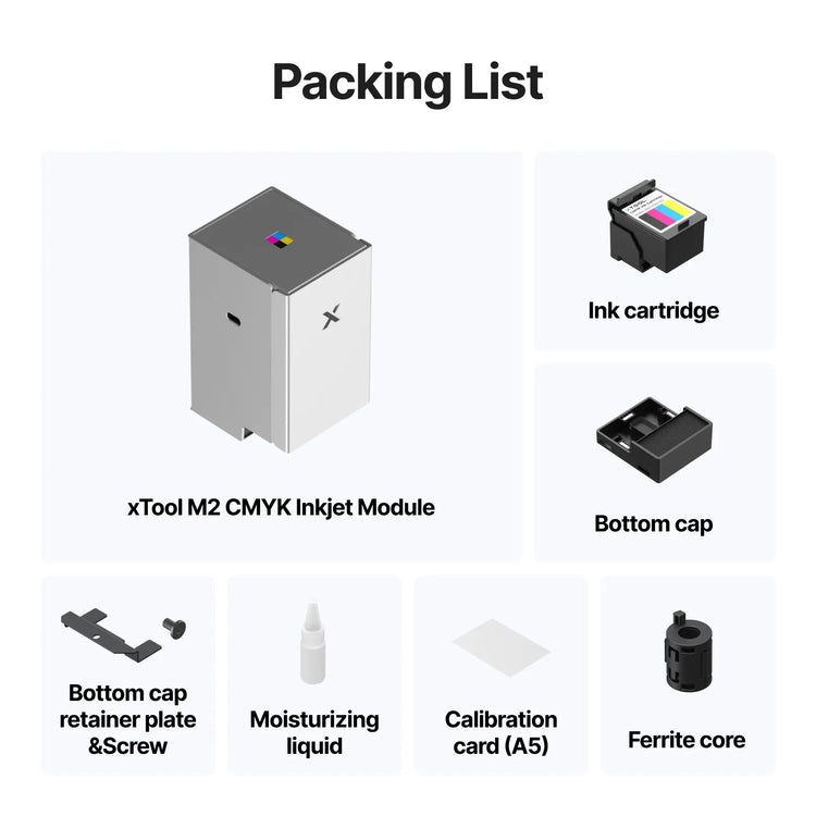xTool M2 CMYK Inkjet Printing Module