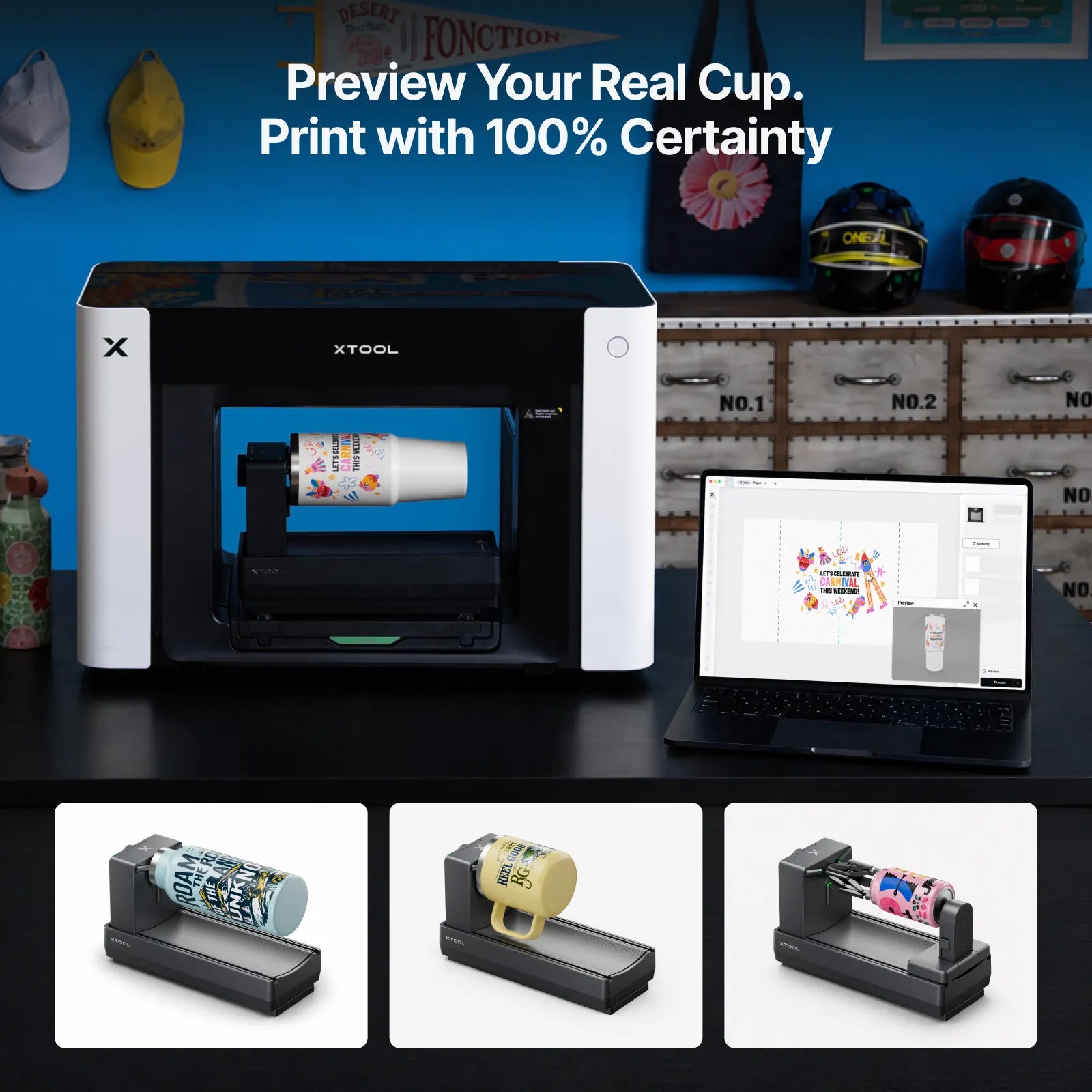 xTool O1 Omni Printer: The World’s First 4-in-1 Omni Printer - Single UV / Single UV Standalone