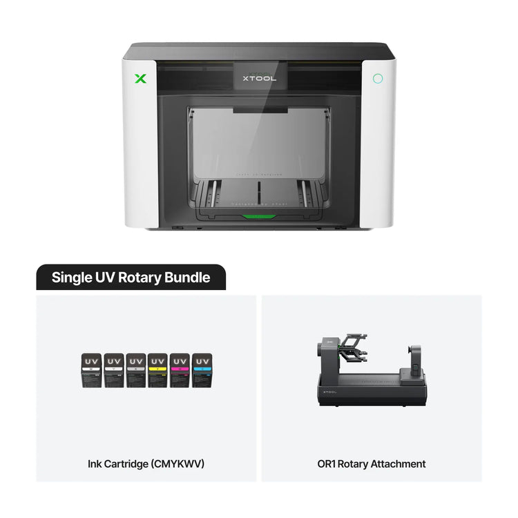 xTool O1 Omni Printer: The World’s First 4-in-1 Omni Printer - Single UV / Single UV Rotary Bundle