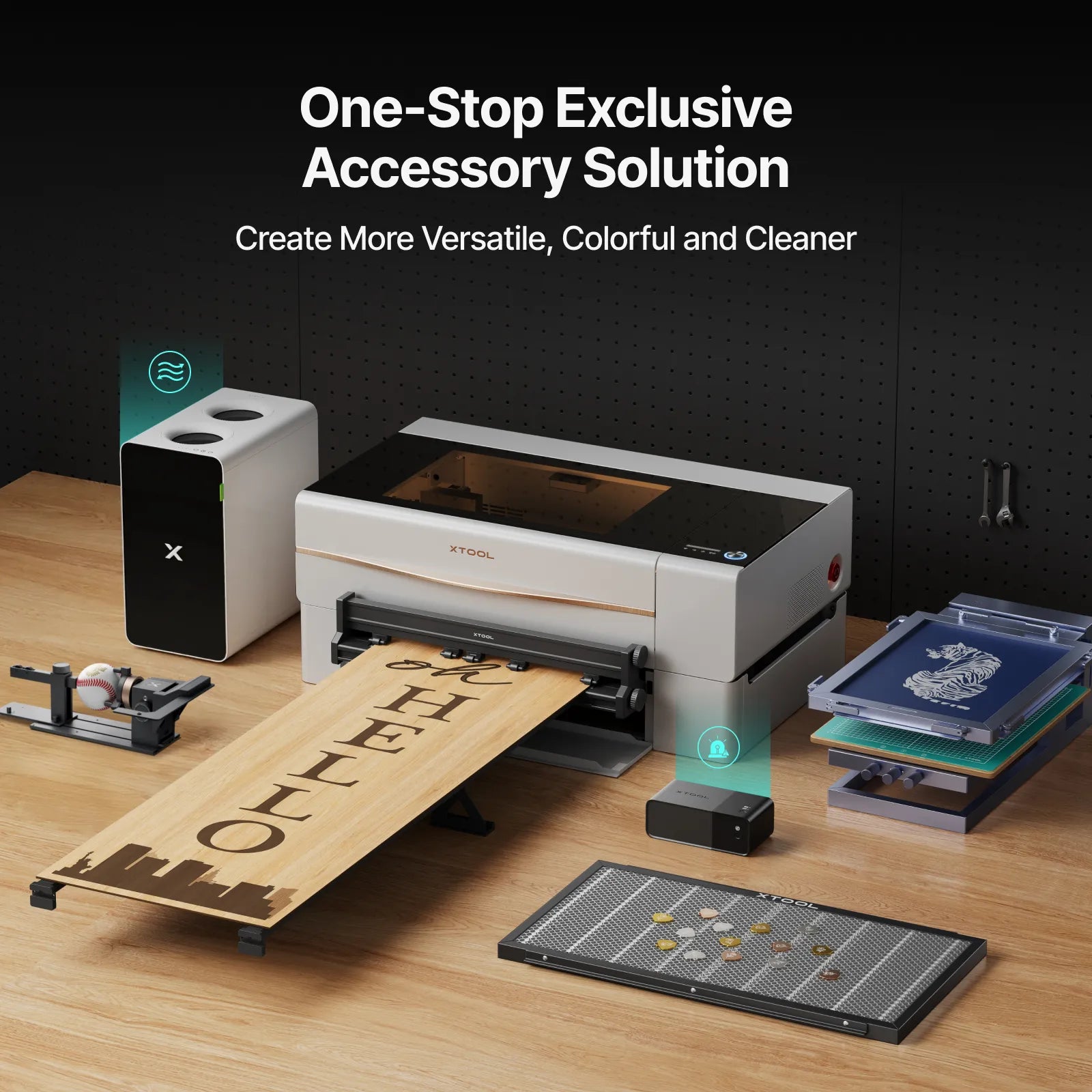 xTool P2S 55W Desktop CO2 Laser Cutter - P2S Standalone