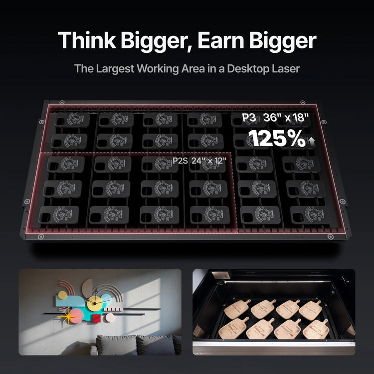 xTool P3 80W Flagship CO2 Laser Cutter with Intelligent Automation