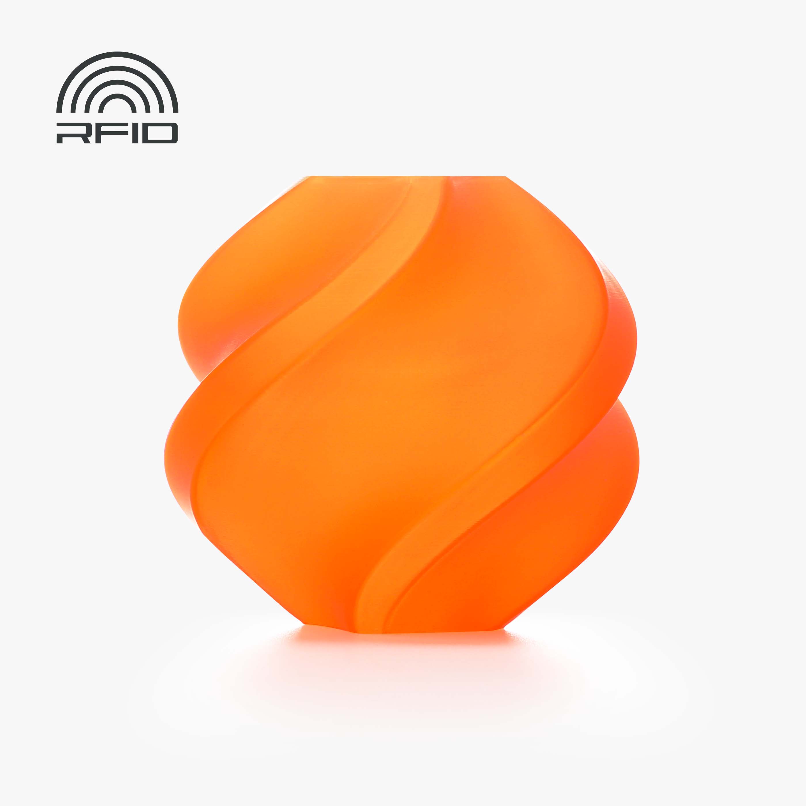 Bambu Lab 3D Printer Filament PLA Translucent-Orange