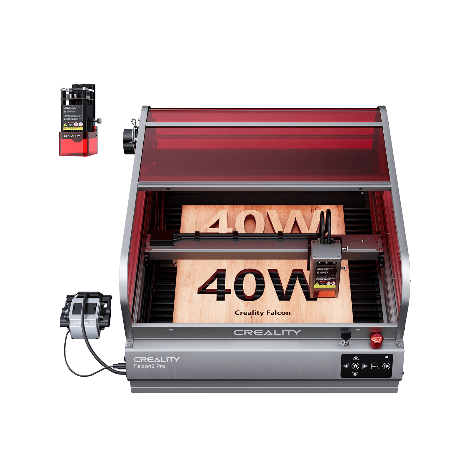 Creality Falcon2 Pro S 40W Enclosed Laser Engraver & Cutter